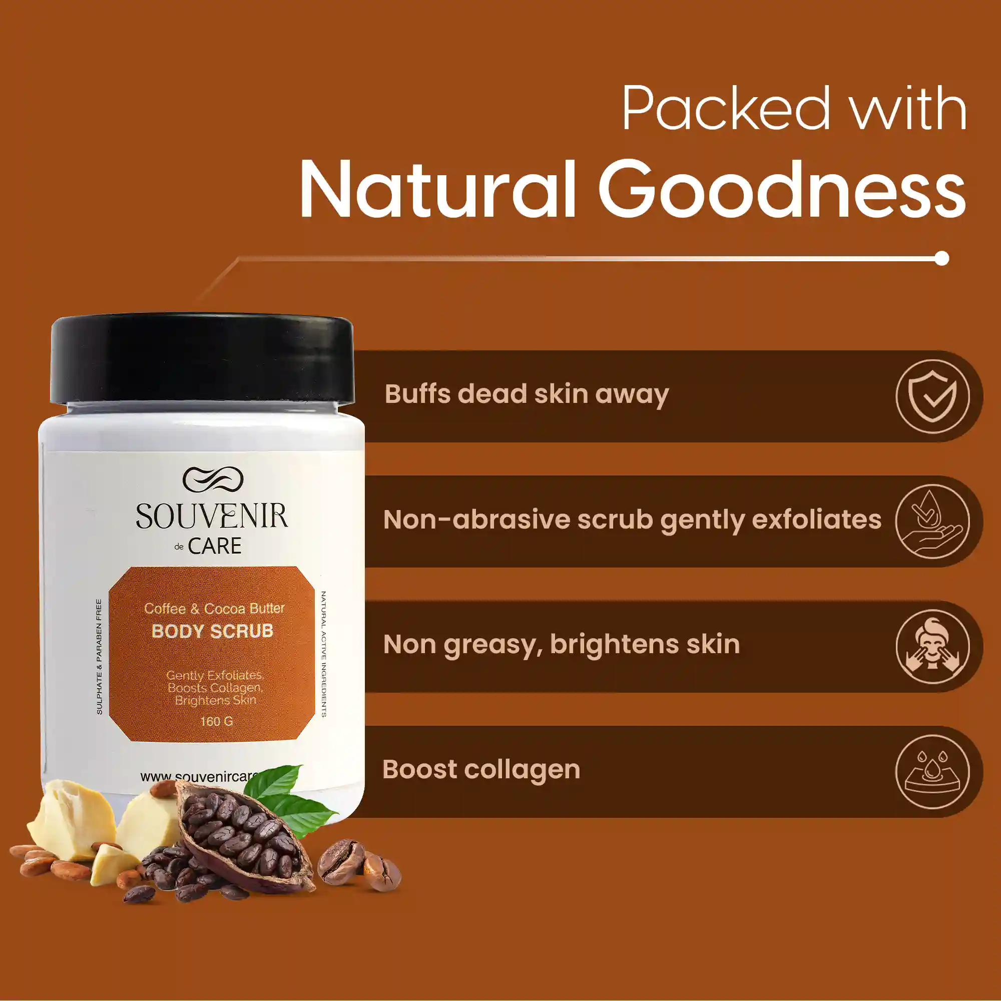 Body Scrub – Coffee & Cocoa Butter - Image 2